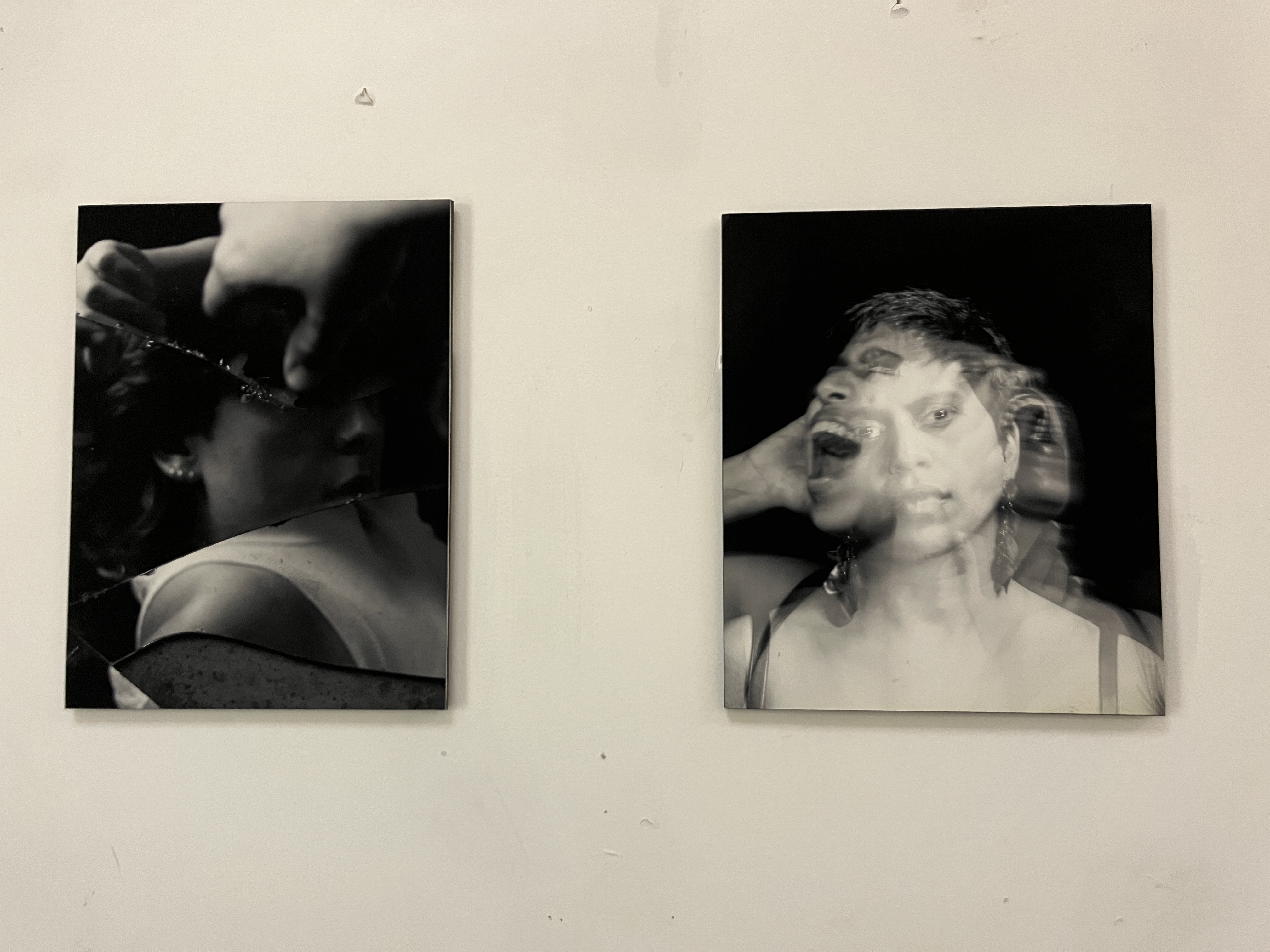 Held in the Blur exhibition installation detail at Lyox Gallery