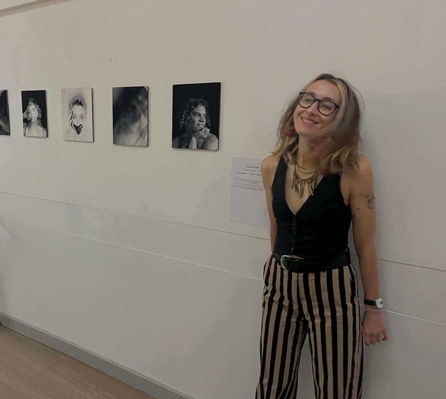 Installation view of a photography exhibition